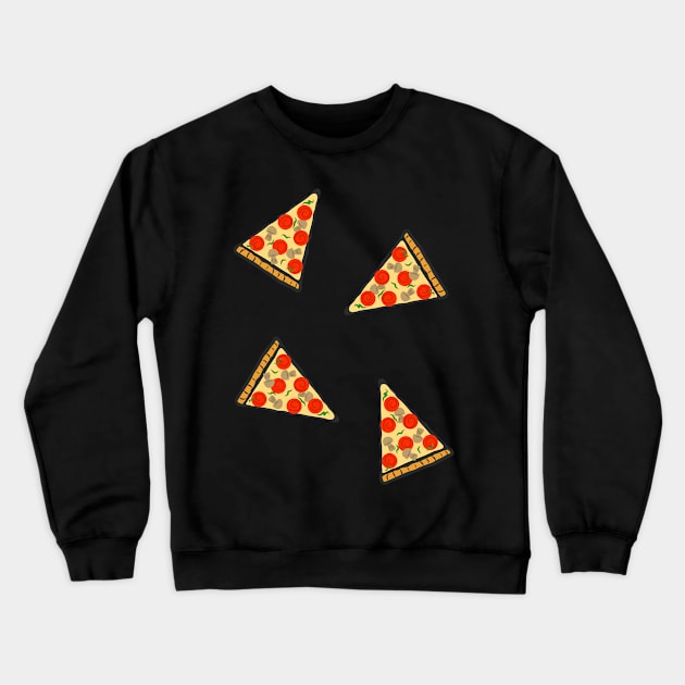 Pizza Pattern Crewneck Sweatshirt by faiiryliite